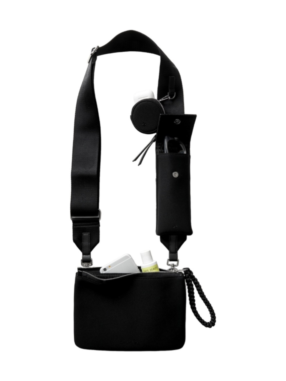 Athleta Revive Modular Crossbody Bag in Black